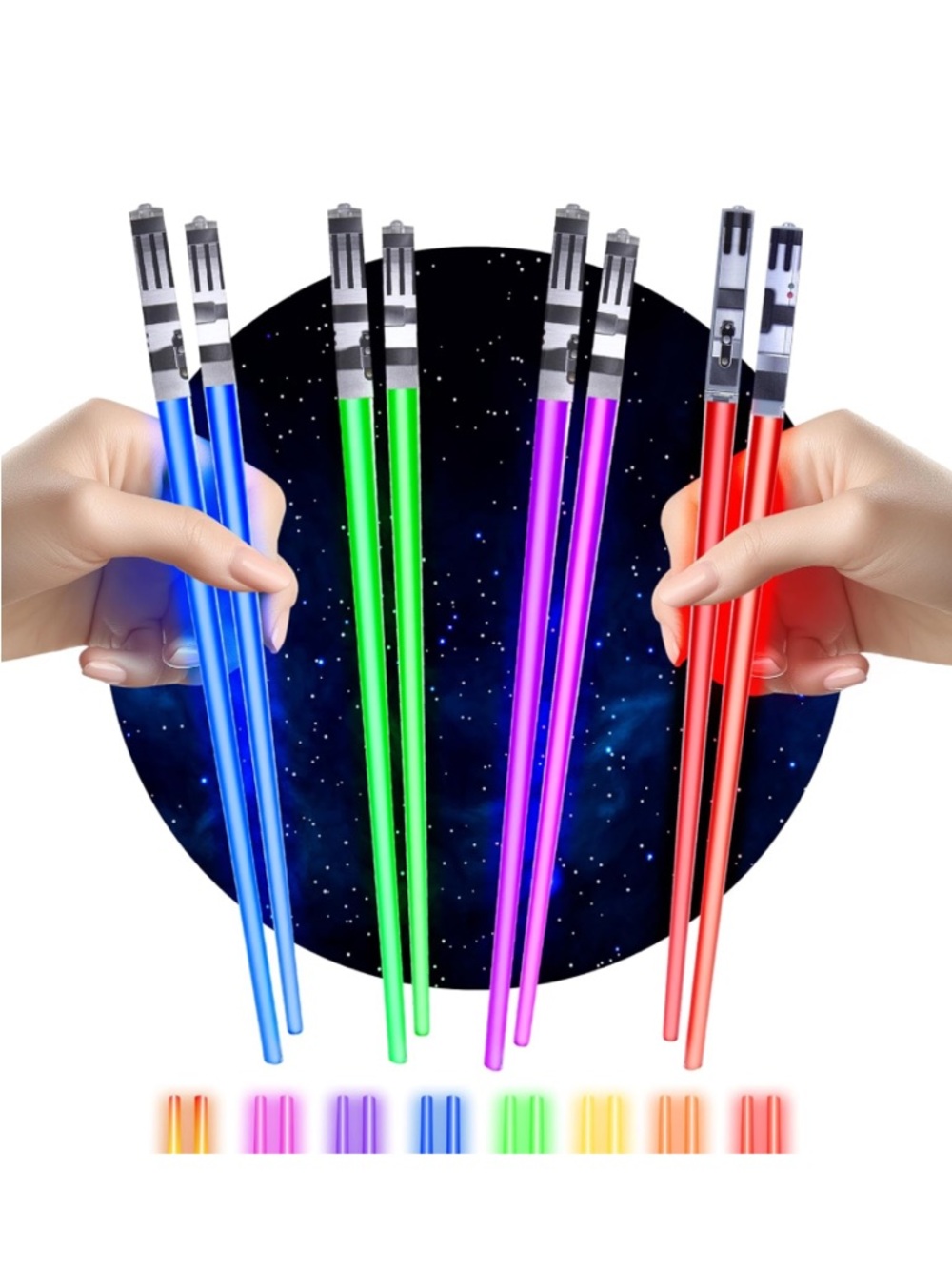 Light Saber Chop Sticks Star Wars Set of 4